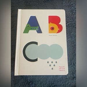Large alphabet book for babies and toddlers, touch think learn